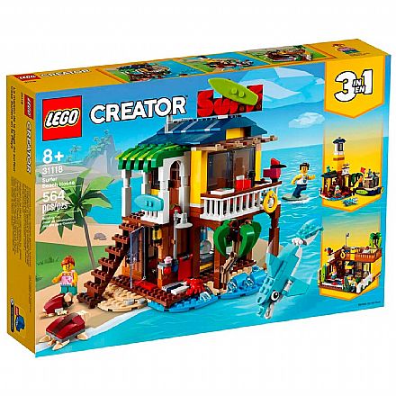 Brinquedo - LEGO Creator 3 Em 1 - Casa da Praia de Surfista - 31118
