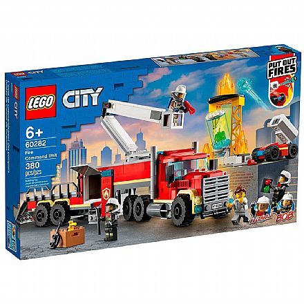 Brinquedo - LEGO City - Unidade de Controle de Incêndios - 60282