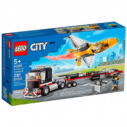 Brinquedo - LEGO City - Transportador de Avião de Acrobacias Aéreas - 60289