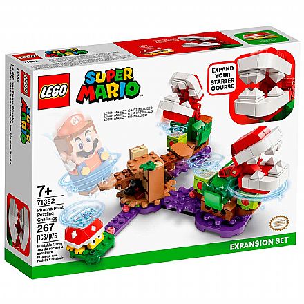 Brinquedo - LEGO Super Mario™ - O Desafio das Plantas Piranhas - Pacote de Expansão - 71382