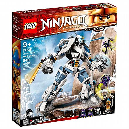 Brinquedo - LEGO Ninjago - O Combate do Robô Titã de Zane - 71738
