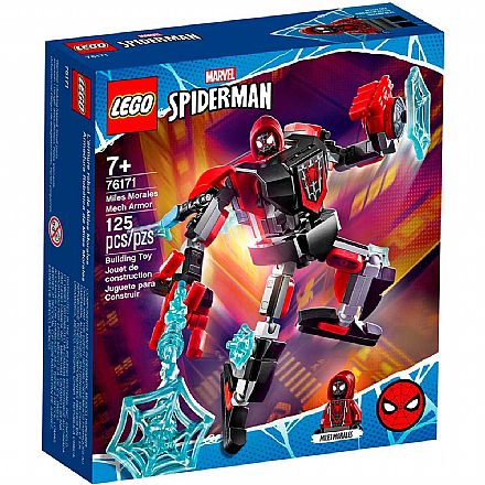 Brinquedo - LEGO Super Heroes Marvel - Armadura Robô de Miles Morales - 76171