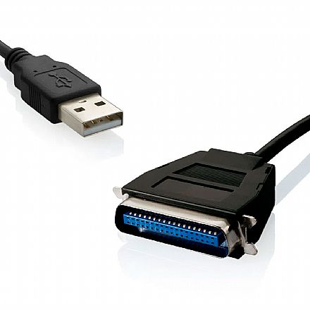 Cabo & Adaptador - Cabo Conversor USB para Paralelo 36 Pinos - 1.8 metro - Multilaser WI198