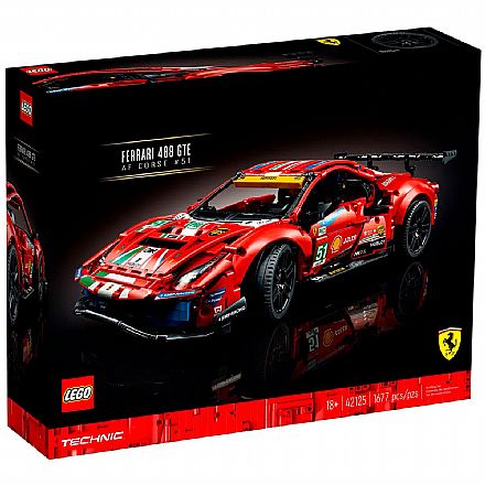 Brinquedo - LEGO Technic - Ferrari 488 GTE AF Corse #51 - 42125