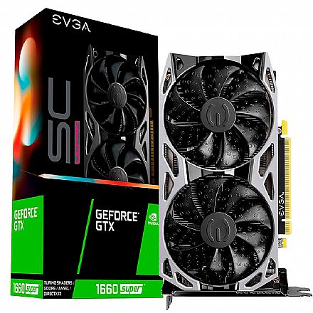 Placa de Vídeo - GeForce GTX 1660 Super 6GB GDDR6 192bits - EVGA SC Ultra Gaming 06G-P4-1068-KR