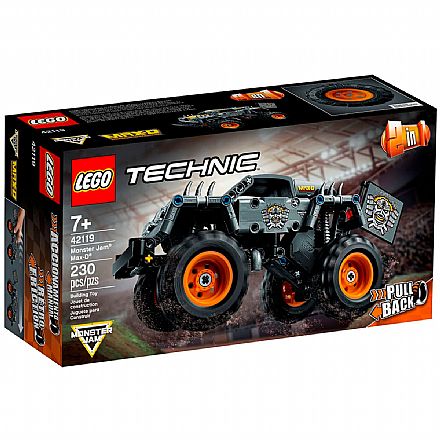 Brinquedo - LEGO Technic 2 Em 1 - Monster Jam® Max-D® - 42119