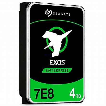 HD (Disco Rígido) - HD 4TB SATA - 7200RPM - 128MB Cache - Seagate Exos 7E8 Enterprise - ST4000NM000A