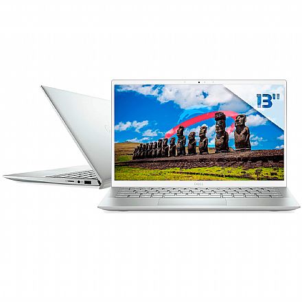 Notebook - Notebook Dell Inspiron i13-5301-M30S Ultrafino - Intel i7 1165G7, 8GB, SSD 512GB, Tela 13.3" Full HD, Windows 10 - Prata - Outlet