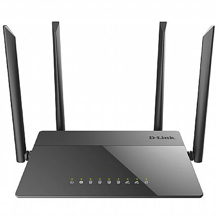 Roteador, Repetidor & Acess Point - Roteador Wi-Fi D-Link DIR-841 AC1200 - Gigabit - Tecnologia Wi-Fi MESH - Gerenciamento Remoto TR-069 - 4 Antenas