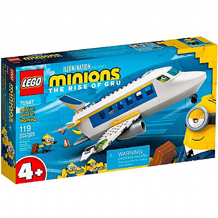 Brinquedo - LEGO Minions - Piloto Minion Recebendo Treinamento - 75547