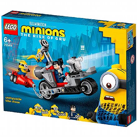 Brinquedo - LEGO Minions - Perseguição de Moto sem Fim - 75549
