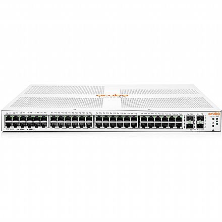 Rede Switch - Switch 48 portas HPE Aruba 1930 48G 4SFP/SFP+ - Gerenciável - Gigabit + 4 portas SFP+ - JL685A