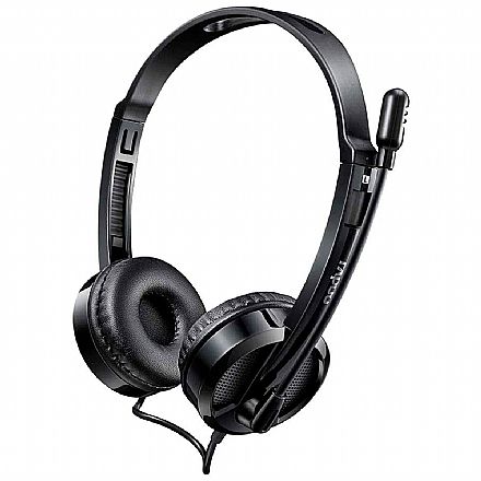 Fone de Ouvido - Headset Rapoo H120 - com Microfone e Controle de Volume - Conector USB - RA020