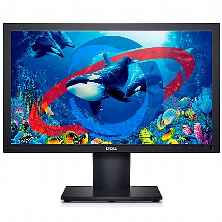 Monitor - Monitor 18.5" Dell E1920H - HD - Suporte VESA - DisplayPort/VGA