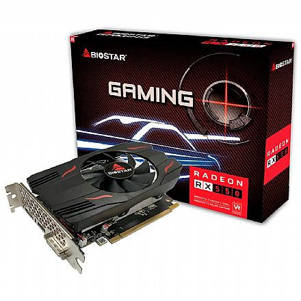Placa de Vídeo - Placa de Vídeo AMD Radeon Rx 550 2GB GDDR5 128bits - Biostar VA5515RF21-TGHRA-BS2
