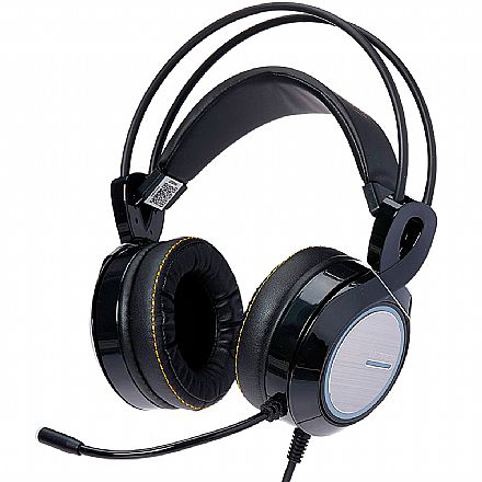 Fone de Ouvido - Headset Gamer Multilaser Warrior Thyra - Microfone - RGB - 7.1 - com Vibração - PH290