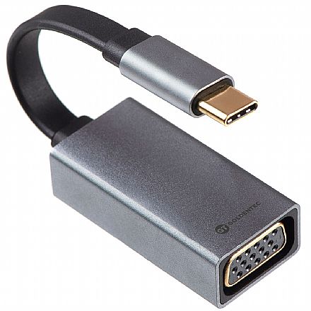 Cabo & Adaptador - Adaptador Conversor USB-C para VGA - Goldentec 42317