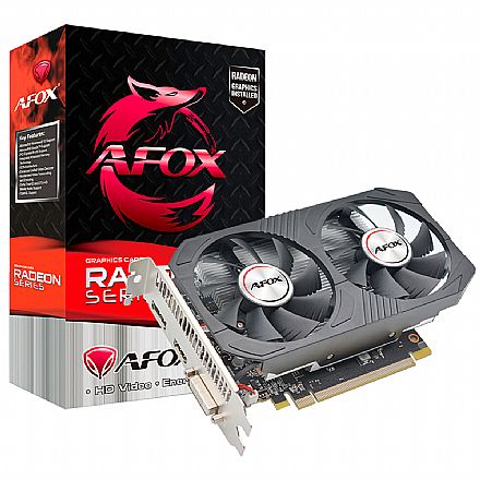 Placa de Vídeo - AMD Radeon RX 550 4GB GDDR5 128bits - Afox AFRX550-4096D5H4-V6