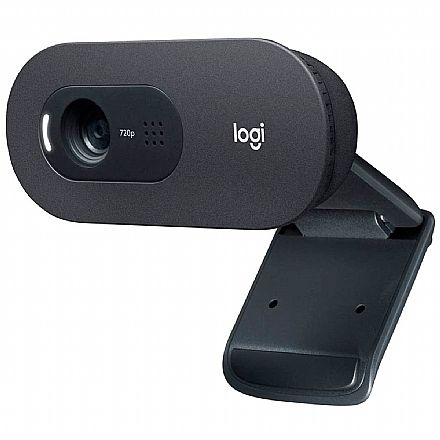 Webcam - Web Câmera Logitech C505 - Vídeochamadas em HD 720p - com Microfone - 960-001363