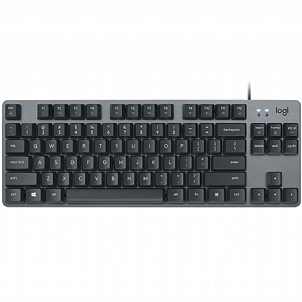 Teclado - Teclado Mecânico Logitech K835 TKL - Padrão US - Switch Vermelho - 920-010086