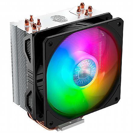 Cooler CPU - Cooler Master Hyper 212 - (AMD/Intel) - ARGB - RR-2V2L-18PA-R1