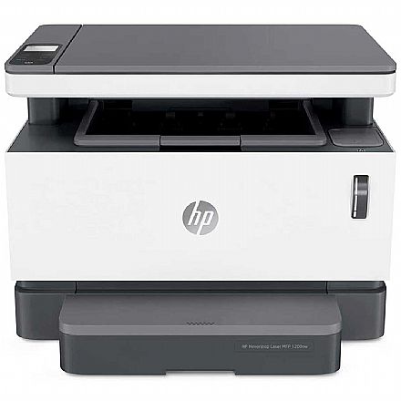 Multifuncional - Multifuncional Laser HP Neverstop 1200NW - com Tanque de Toner - 110V - USB, Wi-Fi, Wi-Fi Direct® - Impressora, Copiadora, Scanner - 5HG85A