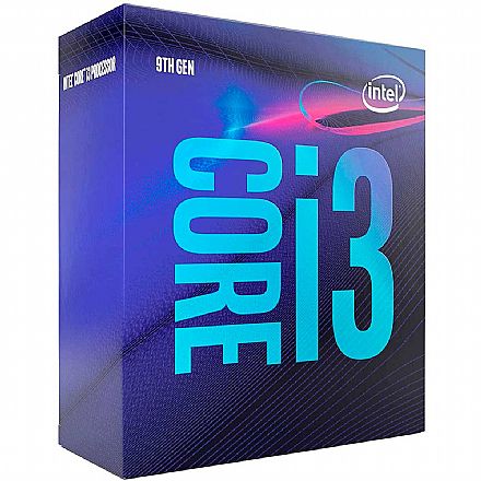Processador Intel - Intel® Core i3 9300 - LGA 1151 - 3.70Ghz (4.30GHz Turbo) - Cache 8MB - 9ª Geração - BX80684I39300