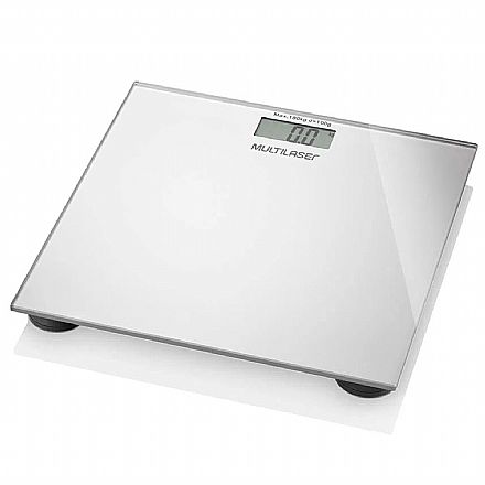 Beleza e Cuidado Pessoal - Balança Digital Digi Health Serene - Tela LCD - Até 180Kg - Prata - Multilaser HC021