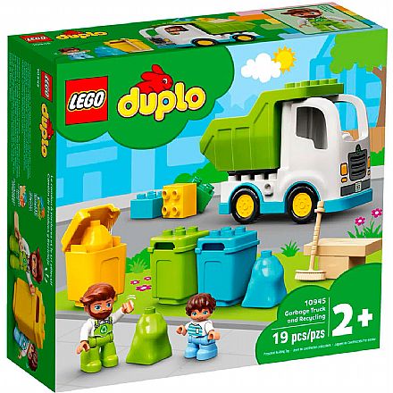 Brinquedo - LEGO Duplo - Caminhão do Lixo e Reciclagem - 10945