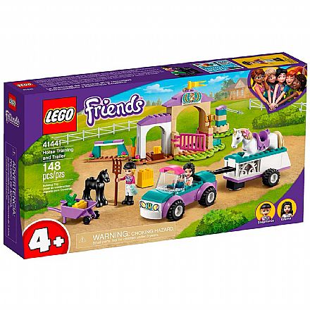 Brinquedo - LEGO Friends - Treinamento de Cavalos e Trailer - 41441