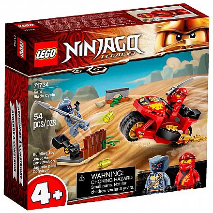 Brinquedo - LEGO Ninjago - Motocicleta de Lâminas do Kai - 71734
