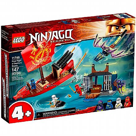 Brinquedo - LEGO Ninjago - Legacy Voo Final do Barco do Destino - 71749
