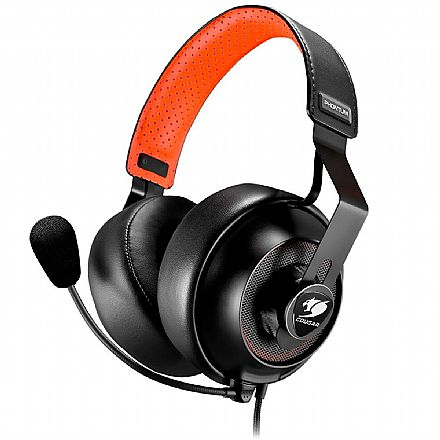 Fone de Ouvido - Headset Gamer Cougar Phontum S - Drivers de 53 mm - Microfone - Conector P2 - CGR-P53NB-510