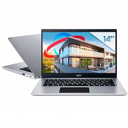 Notebook - Notebook Acer Aspire A514-53G-51BK - Intel i5 1035G1, RAM 20GB, SSD 256GB, GeForce MX350, Tela 14", Windows 10