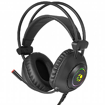 Fone de Ouvido - Headset Gamer Bluecase Bluewaves BHG-502 - para Console e PC - Conector P2 e P3 - RGB