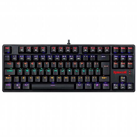 Teclado - Teclado Mecânico Gamer Redragon Daksa - ABNT2 - Switch Outemu MK2 Marrom - K576R-1 PT-BROWN