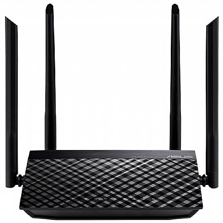 Roteador, Repetidor & Acess Point - Roteador Wi-Fi Asus RT-AC1200 V2 AC1200 - MU-MIMO - 4 antenas - 90IG0550-BY3400