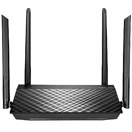 Roteador, Repetidor & Acess Point - Roteador Wi-Fi Asus RT-AC59U AC1500 - Gigabit - MU-MIMO - 4 antenas - 90IG0540-BY8400