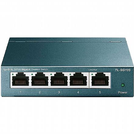 Rede Switch - Switch 5 Portas TP-Link TL-SG105 - Gigabit