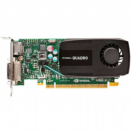 Placa de Vídeo - Placa Gráfica Nvidia Quadro K600 1GB DDR3 128bits - PNY Low Profile VCQK600-PB-LP