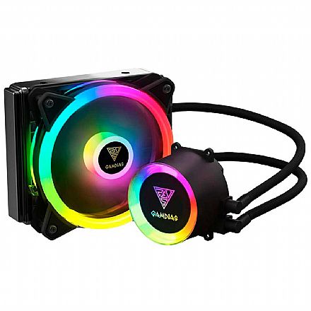 Water Cooler - Water Cooler Gamdias Chione (AMD / Intel) - RGB - E2-120 Lite