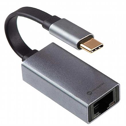 Placas e Adaptadores de rede - Adaptador USB-C para RJ45 - Gigabit - Goldentec