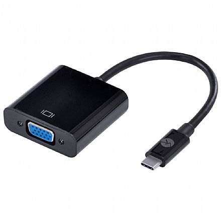 Cabo & Adaptador - Adaptador Conversor USB-C para VGA Fêmea - 20cm - Vinik