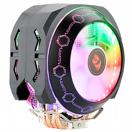Cooler CPU - Cooler Redragon Odin CC-9202 Rainbow (AMD/Intel) - RGB