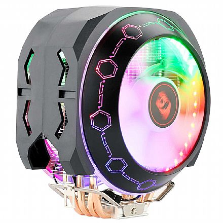 Cooler CPU - Cooler para Processador Redragon Odin CC-9202 Rainbow (AMD/Intel) - RGB