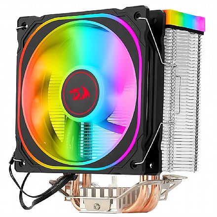 Cooler CPU - Cooler para Processador Redragon Thor CC-9103 - Intel / AMD - RGB Rainbow