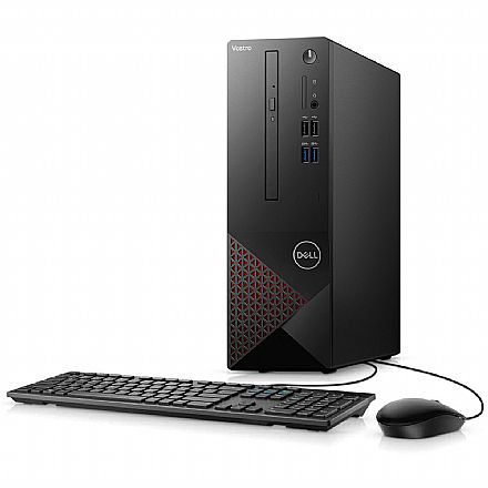 Computador - Computador Dell Vostro 3681-M20 - Intel i5 10400, 8GB, HD 1TB, DVD, Kit Mouse e Teclado, Windows