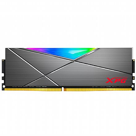 Memória para Desktop - Memória 8GB DDR4 3000MHz Adata XPG Spectrix D50 - CL16 - Cinza - AX4U30008G164-ST50