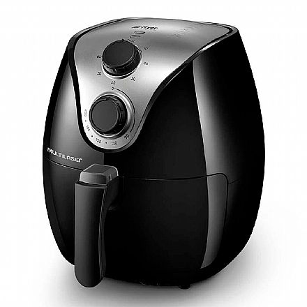 Eletroportáteis - Fritadeira Elétrica sem Óleo Air Fryer - 127V - 1500W - Capacidade 4 Litros - Seletor Giratório - Multilaser CE168