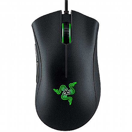 Mouse - Mouse Gamer Razer Deathadder Essential - 6400dpi - 5 Botões Programáveis - LED Verde - RZ01-03850100-R3U1